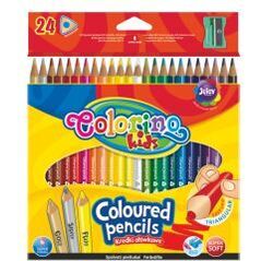 Patio Kredki ołówkowe trójkątne 24 kolory Colorino
