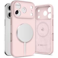 Etui Tech-Protect Silicone MagSafe do Apple iPhone 17 Pro Pink Pearl