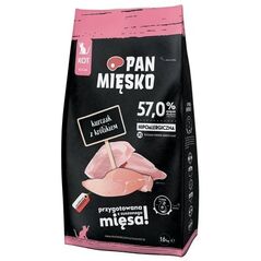 Hipoalergiczna karma dla kociąt Pan Mięsko kurczak/królik, Chrupki XS 1,6kg