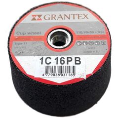 Κύπελλο λείανσης σκυροδέματος GRANTEX, 110/90 x 55 mm, C60, σπείρωμα M14