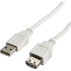 Kabel USB 2.0, typ A-A, M - F, 3m