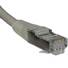 Patchcord RJ45, kat. 6 FTP F/UTP, 10m, Netrack, szary