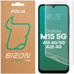 Folia hydrożelowa na ekran Bizon Glass Hydrogel Front do do Samsung Galaxy A15 4G / 5G / A25 5G / M15 5G