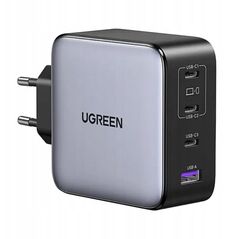 Ładowarka sieciowa UGREEN GaN 200W USB-A, 3xUSB-C (szara)