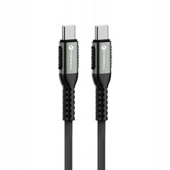 Kabel USB C do USB C Forcell F-Energy QC4.0 PD 5A 100W Cafule 0,5 m C260 czarny