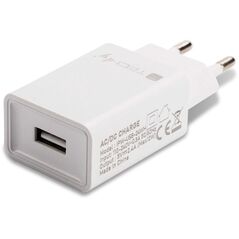 Ładowarka sieciowa USB 12W/2.4A 5V biała