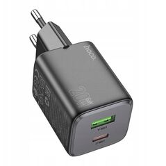 Ładowarka sieciowa do telefonu Hoco USB A + USB C QC3.0 PD 3A 20W N41 czarna