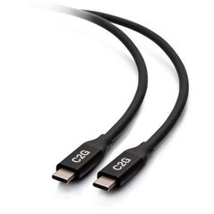 C2G 3.3ft (1m) USB-C Male to USB-C Male Cable (20V 5A) - USB4 (40Gbps) - USB-Kabel - 24 pin USB-C (M) zu 24 pin USB-C (M) - USB 2.0 / USB 3.2 / USB4 / Thunderbolt 3 - 20 V - 5 A - 1 m - umkehrbare Stecker, 8K Unterstutzung, hauchvergoldete Kontakte,