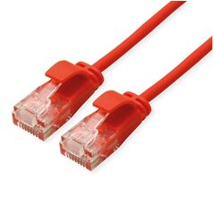 ROLINE GREEN UTP patchkabel Cat.6A (Class EA), LSOH, extra dun, czerwony, 5 m