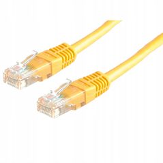 Kabel krosowy UTP, kat. 6 (klasa E), żółty, 10 m