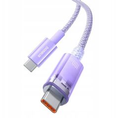 BASEUS kabel Typ C do Typ C PD 6A 100W Explorer P10319703511-01 / CB000043 1 m fioletowy