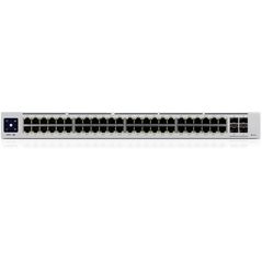 UBIQUITI USW-PRO-48-POE UniFi komutatorius, 48 x 600 W, 48 gigabito RJ45 prievadai, 4 SFP+ prievadai, PoE++