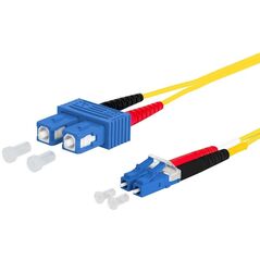 Kabel krosowy METZ CONNECT OpDAT, SC-D/LC-D OS2, 0,5 m