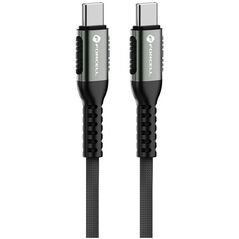 Kabel USB C do USB C Forcell F-Energy QC4.0 PD 5A 240W Cafule 0,25 m C263 czarny