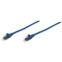 Patchcord Cat6 UTP 0,3m 100% CU niebieski