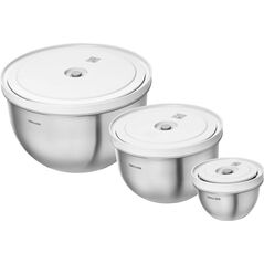Zestaw 3 stalowych misek próżniowych z pokrywką  Zwilling Fresh &Save Trilogy