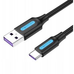 Vention USB 2.0 A do USB-C, 5A, 1m czarny