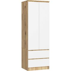 Fabryka Mebli Akord SZAFA STAR S60 2D 2SZ DĄB ARTISAN / BIAŁA