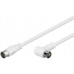 Kabel przyłączeniowy SAT kątowy, szybkozłączka F, podwójne ekranowanie 7,5m