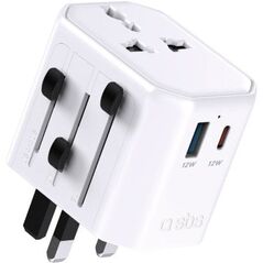 SBS travel charger 2500W Europe/USA/Asia/Africa USB/USB-C
