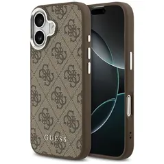 Etui Guess 4G Classic Logo MagSafe do iPhone 17 brązowy