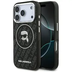 Case Karl Lagerfeld IML Karl Head Logo   MagSafe for iPhone 17 Pro black