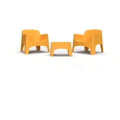 Σετ επίπλων κήπου Set Ibiza Terrace σκούρο κίτρινο 8003723802212