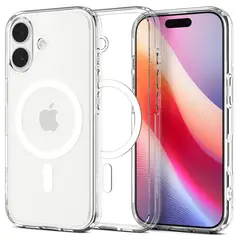 Etui Spigen Ultra Hybrid Mag MagSafe do Apple iPhone 17 Clear/white