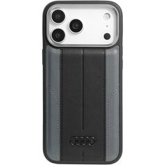 Case Audi A6 Synthetic Leather MagSafe for iPhone 17 Pro Max black
