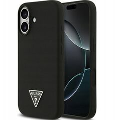 GUESS futerał do IPHONE 17 kompatybilny z MagSafe GUHMP17SSCTRLMK (Silicone W/ Triangle Logo) czarny