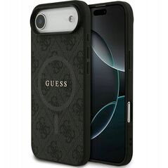 GUESS futerał do IPHONE 17 kompatybilny z MagSafe GUHMP17SG4GFRK (PU 4G Ring Classic Logo) czarny