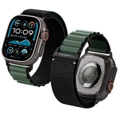 Pasek Spigen WBF1 Band do Apple Watch 6/7/8/9/10/SE/Ultra 1/2 44/45/46/49mm Black/green