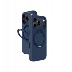 Etui AMAZINGTHING Cloudie na iPhone 17 Pro Max z podstawką - niebieskie