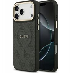 Etui Guess 4G PU Classic Logo MagSafe na iPhone 17 Pro Max - czarne