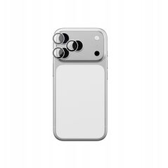 Szkło na aparat AMAZINGTHING Lens Glass na iPhone 17 Pro / Pro Max ze srebrną ramką aluminiową