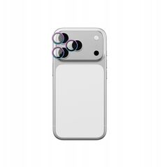 Szkło na aparat AMAZINGTHING Lens Glass na iPhone 17 Pro / Pro Max z tęczową ramką aluminiową