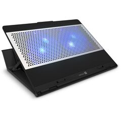 CONNECT IT FrostBlast chladící podložka pod notebook s modrým podsvícením, ČERNÁ