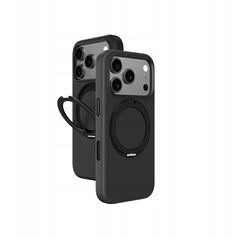 Etui AMAZINGTHING Cloudie na iPhone 17 Pro z podstawką - czarne