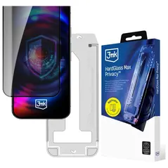 Szkło hartowane 3MK HardGlass Max Privacy z aplikatorem do Apple iPhone 15 Pro Max