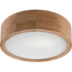 Lamkur Evaline 49441 πλαφονιέρα φωτιστικό οροφής IP54 1x60W E27 δρυς