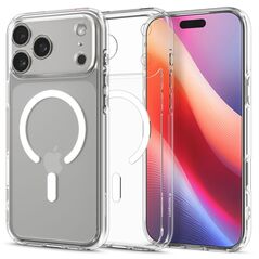 Etui Spigen Ultra Hybrid MagSafe na iPhone 17 Pro Max - przezroczysto-białe