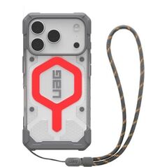 UAG Pathfinder Clear MagSafe Bundle - etui do iPhone 17 Pro kompatybilne z MagSafe oraz smycz na nadgarstek (active lava)