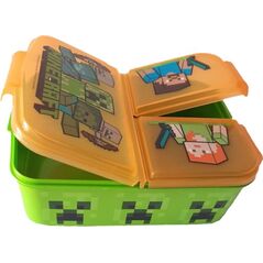 Stor Śniadaniówka pojemnik lunchbox 3 komory Minecraft