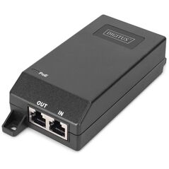 Gigabit Ethernet PoE+ Injector, 802.3at Power Pins:4/5(+),7/8(-), 30W