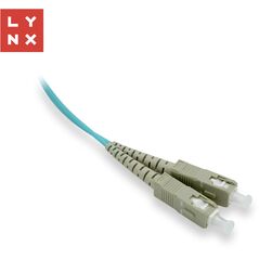 LYNX duplexní patch kabel MM, OM3, SC/SC, 50/125µm, 15m