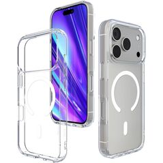 JCPal DualPro MagSafe Compatible Case - etui MagSafe do iPhone 17 Pro Max przeźroczyste