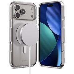 Crong Clear MAG Cover - etui Magsafe do iPhone 17 Pro Max przeźroczyste