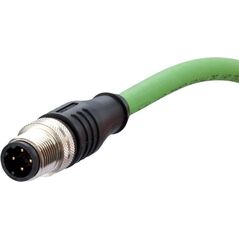 Kabel połączeniowy METZ CONNECT wtyk M12 4-biegunowy kodowany D, 1 m