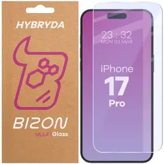 Elastyczne szkło hybrydowe Bizon Glass Mule do Apple iPhone 17 Pro