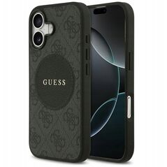 Etui Guess 4G Circle Classic Logo MagSafe do iPhone 17 czarny